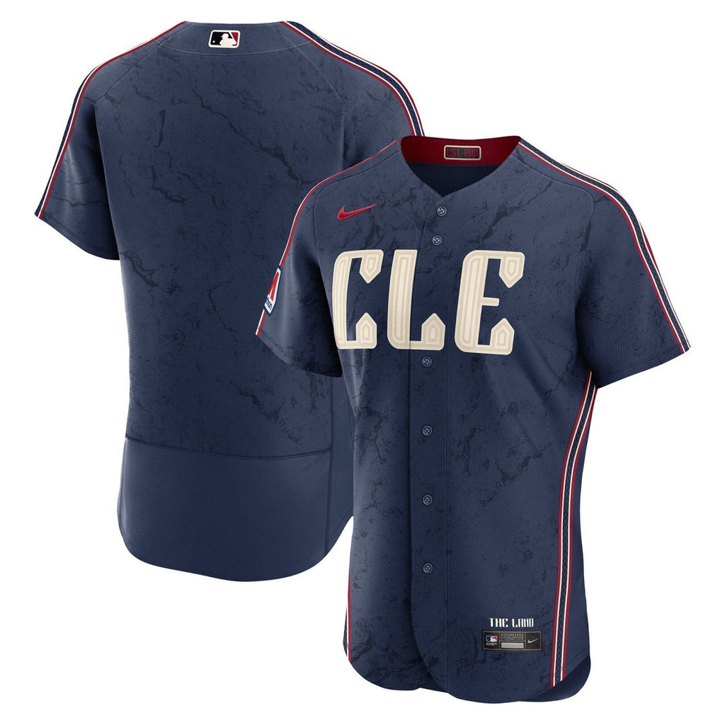 Cleveland Guardians Nike Navy Authentic MLB baseball jersey