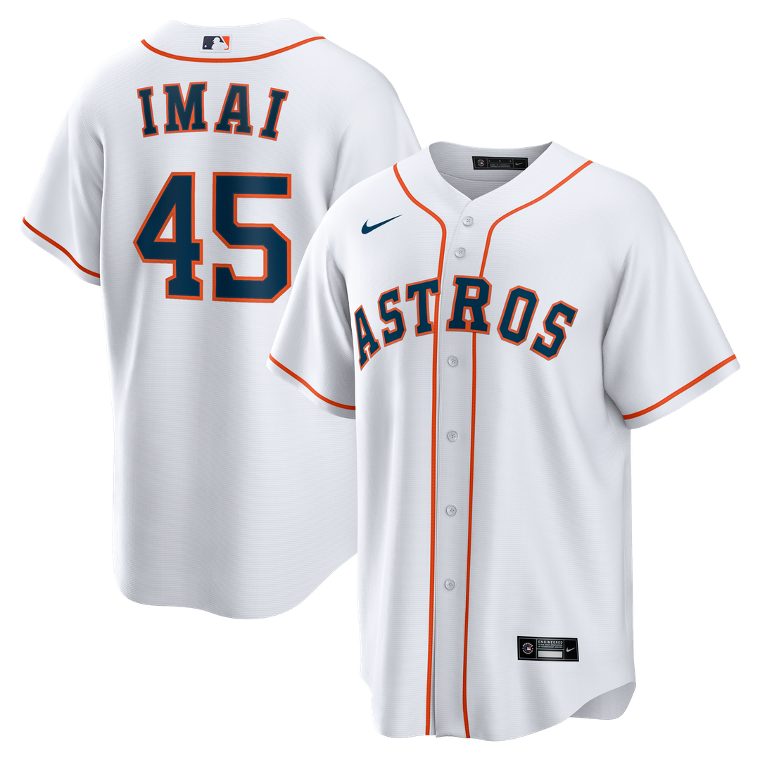 Houston Astros Nike White Replica MLB baseball jersey