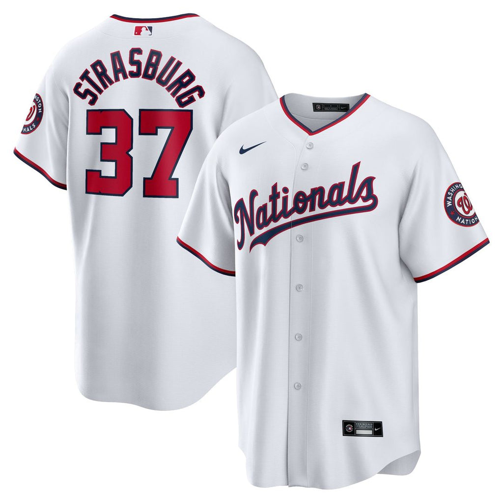Washington Nationals Nike White Replica MLB baseball jersey