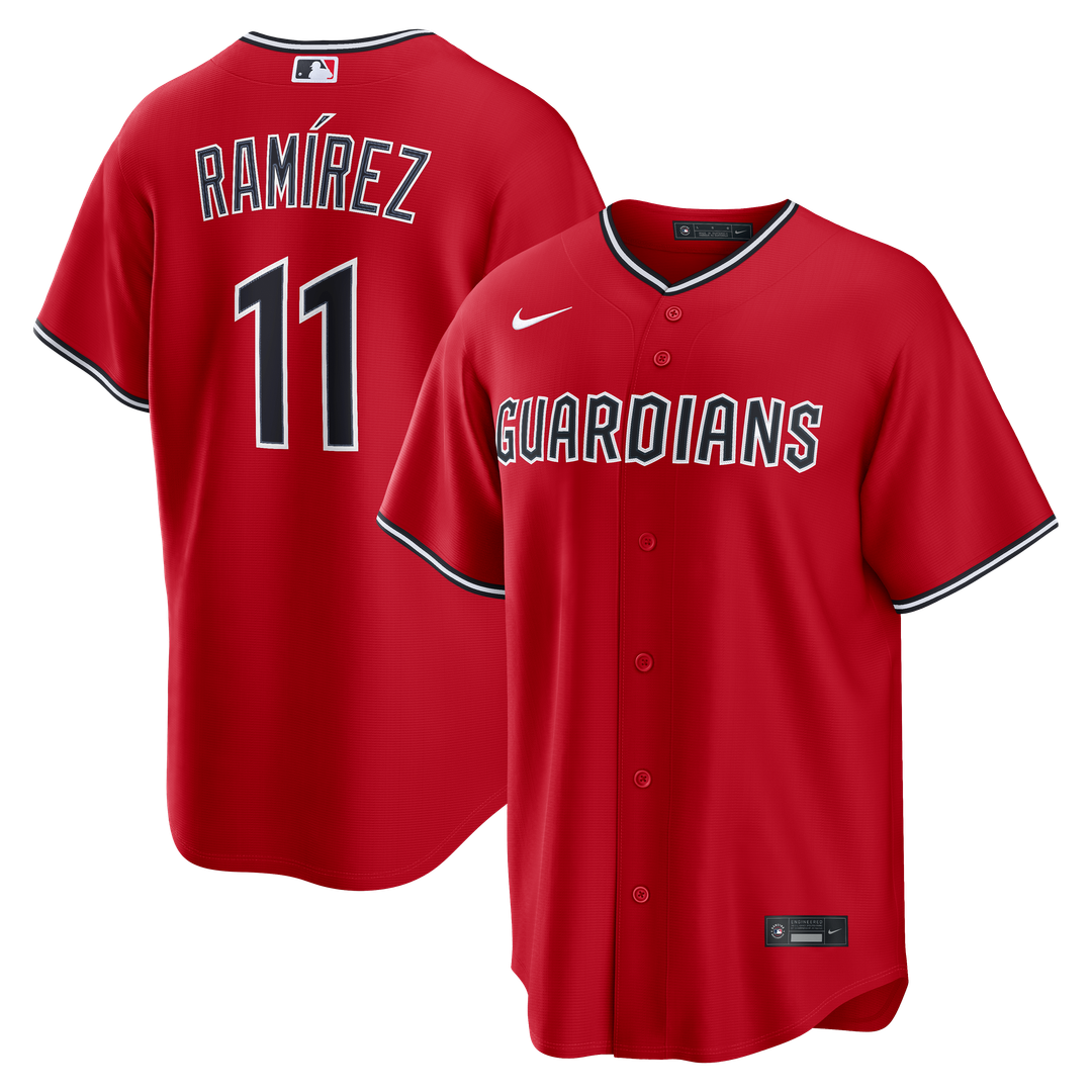Cleveland Guardians Nike Red Replica MLB baseball jersey