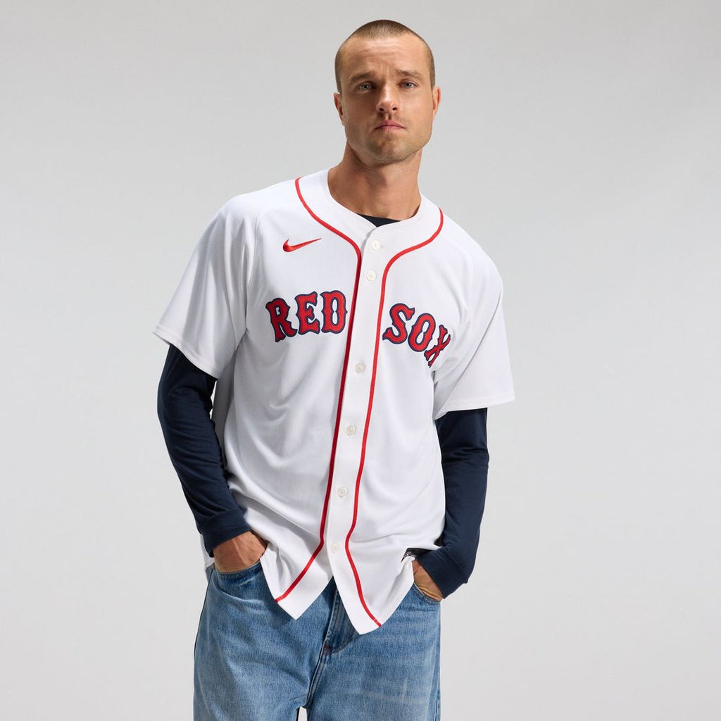 Boston Red Sox Nike White Authentic MLB baseball jersey