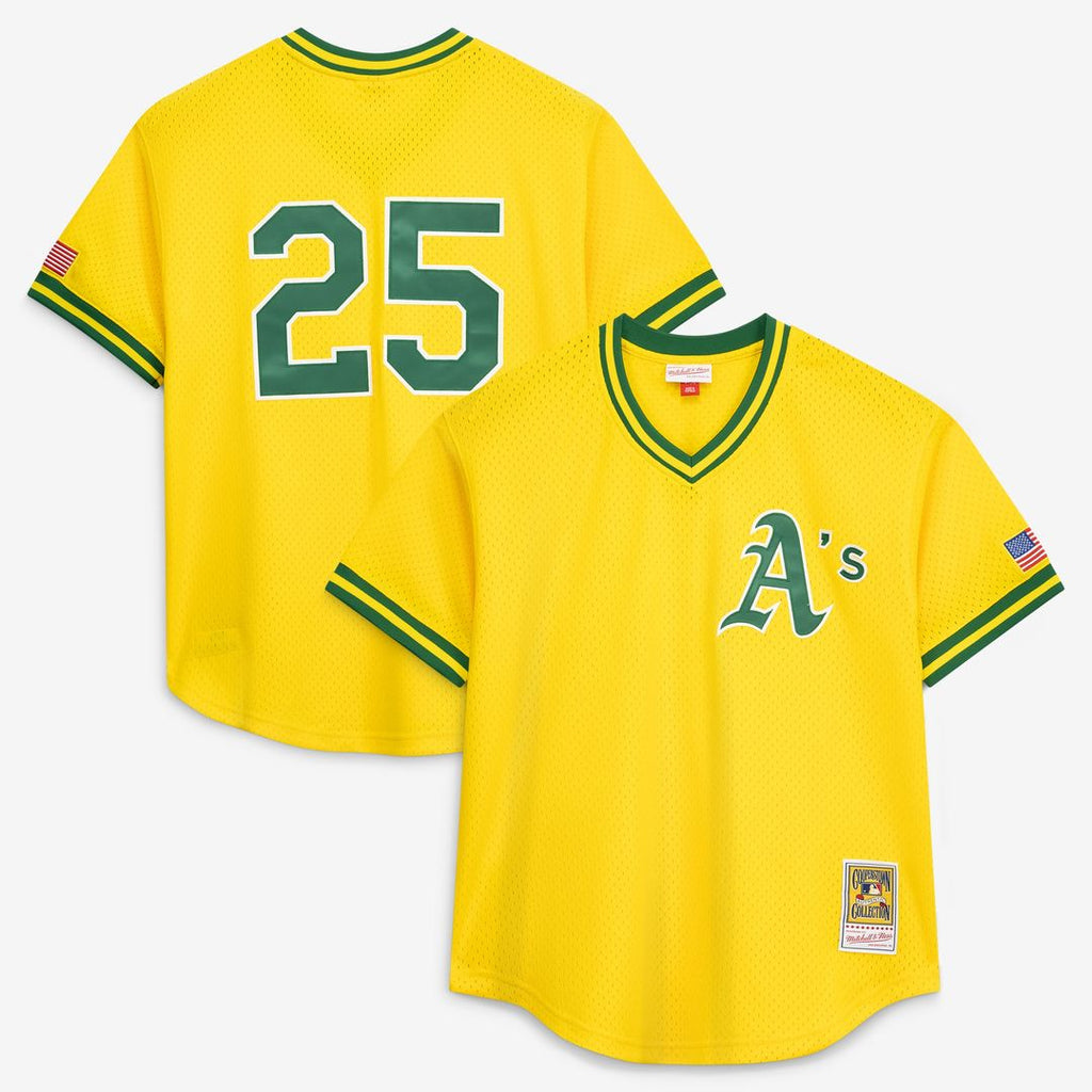 Athletics Mitchell & Ness Gold Authentic MLB baseball jersey
