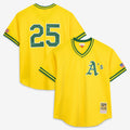 Athletics Mitchell & Ness Gold Authentic MLB baseball jersey