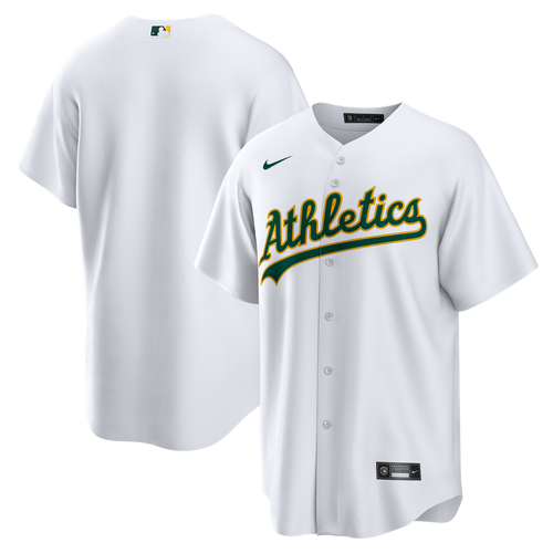 Athletics Nike White Replica MLB baseball jersey