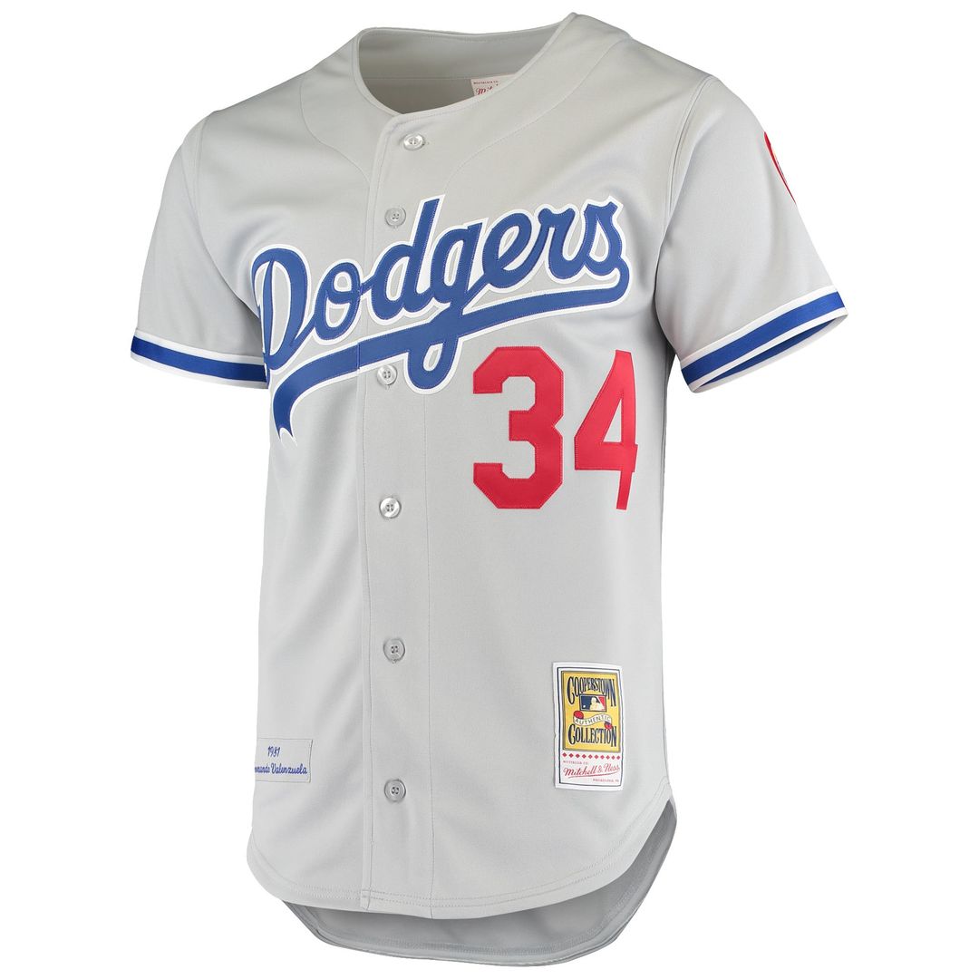Los Angeles Dodgers Mitchell & Ness Authentic Jersey Gray