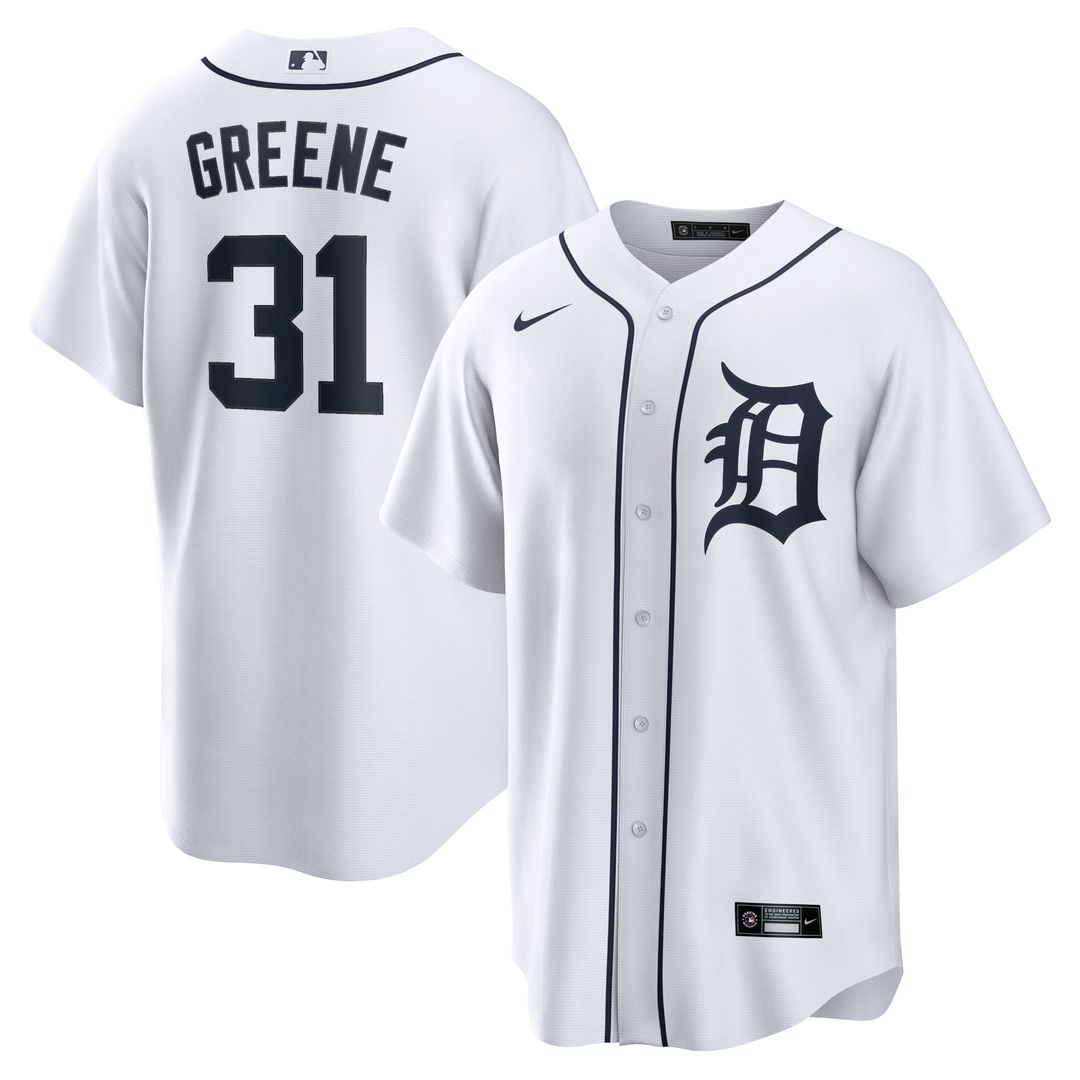 Detroit Tigers Nike White Replica MLB baseball jersey