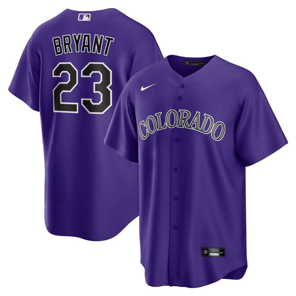 Colorado Rockies Nike Purple Replica MLB baseball jersey