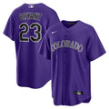 Colorado Rockies Nike Purple Replica MLB baseball jersey