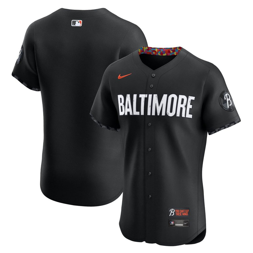 Baltimore Orioles Nike Black Authentic MLB baseball jersey