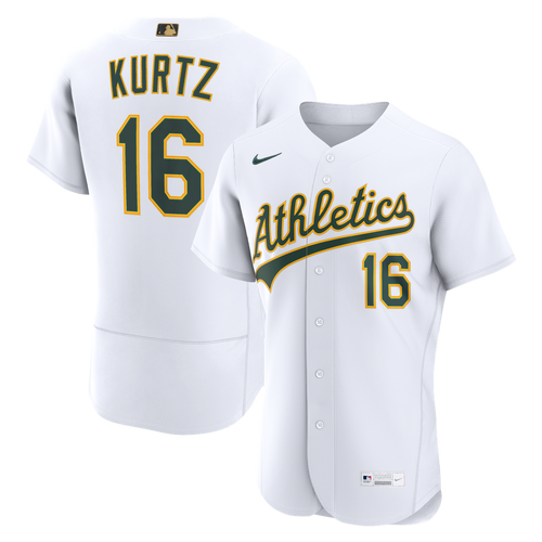 Athletics Nike White Authentic MLB baseball jersey