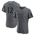 New York Mets Nike Gray Authentic MLB baseball jersey