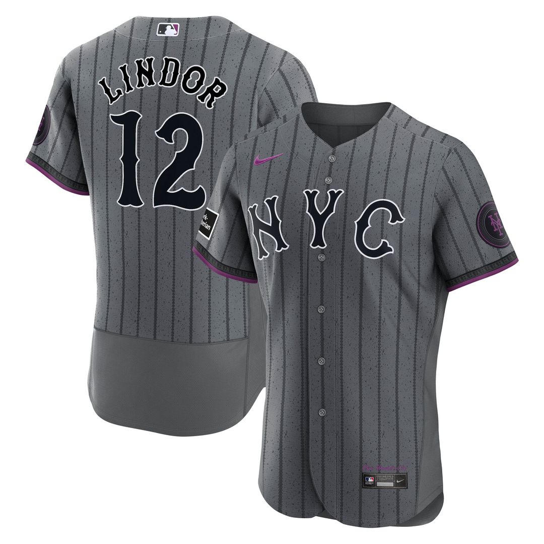 New York Mets Nike Gray Authentic MLB baseball jersey
