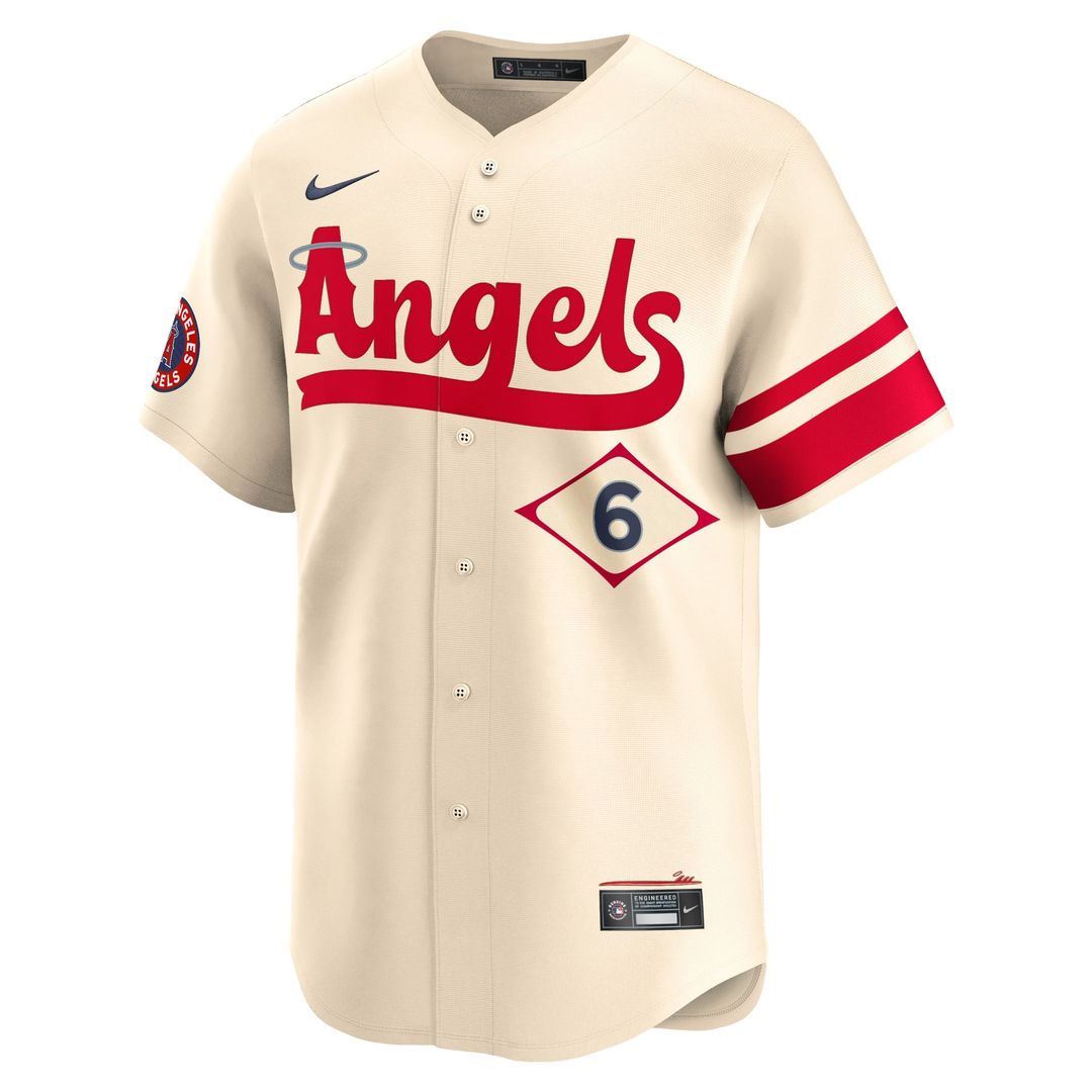 Los Angeles Angels Nike Jersey Cream
