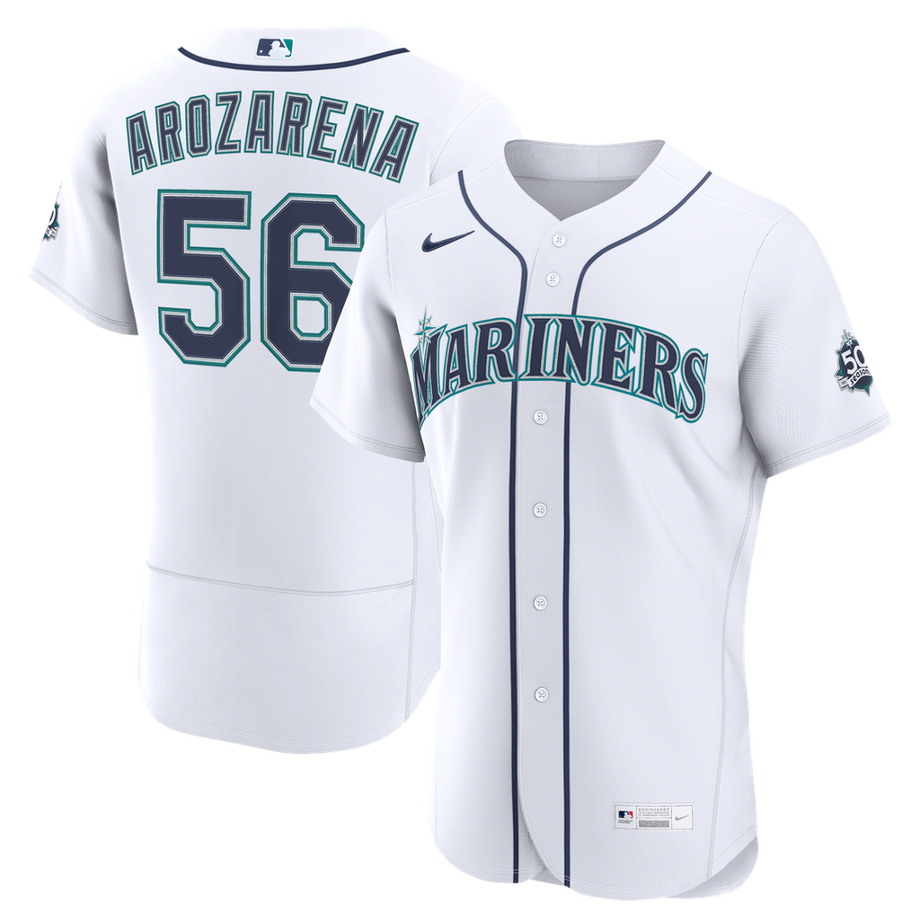 Seattle Mariners Nike White Authentic MLB baseball jersey