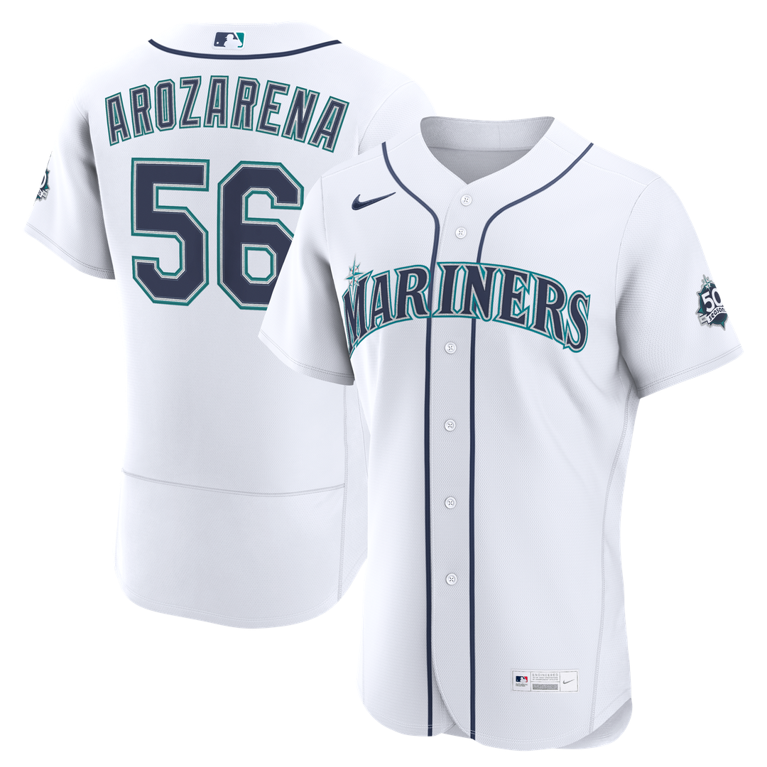 Seattle Mariners Nike White Authentic MLB baseball jersey