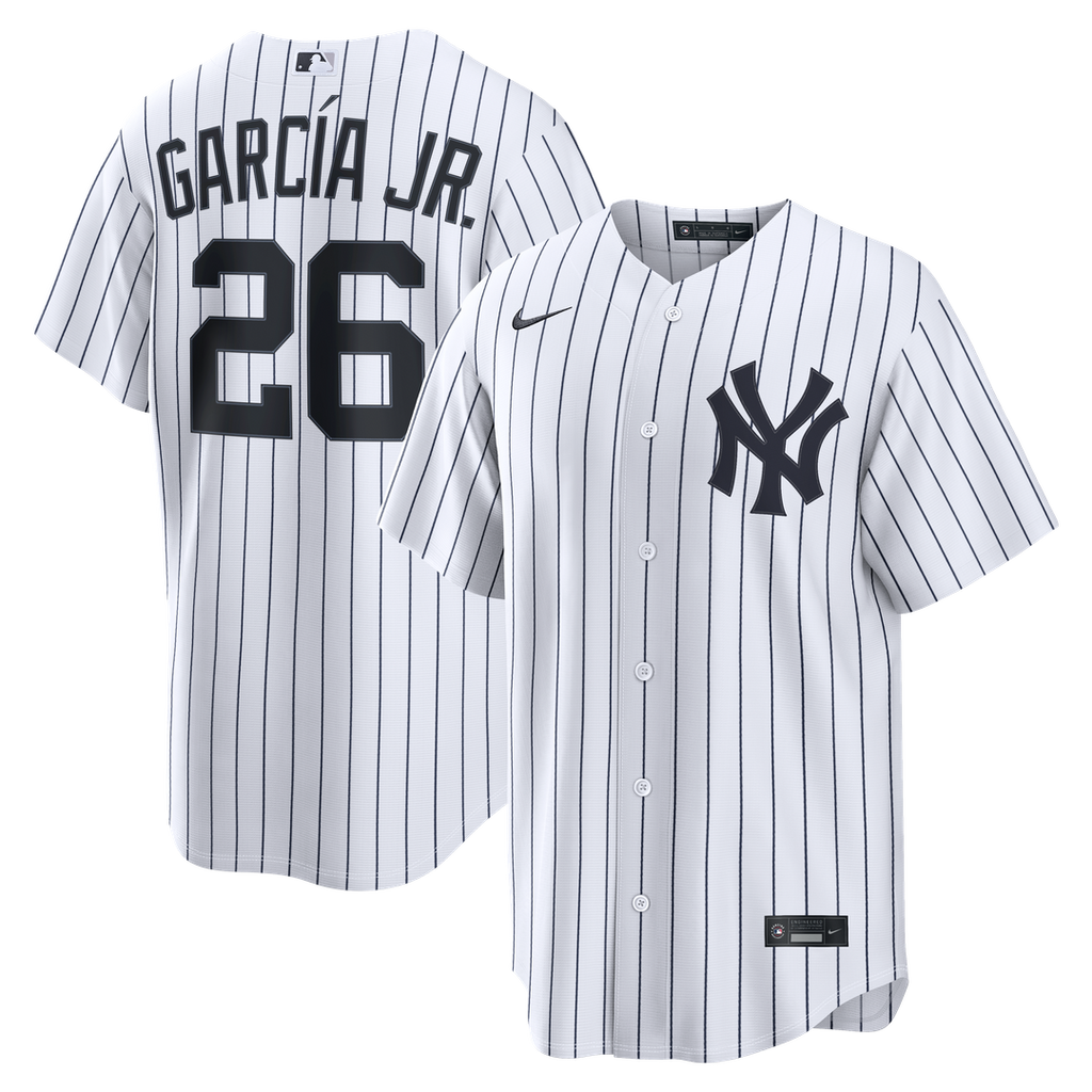 New York Yankees Nike White Replica MLB baseball jersey