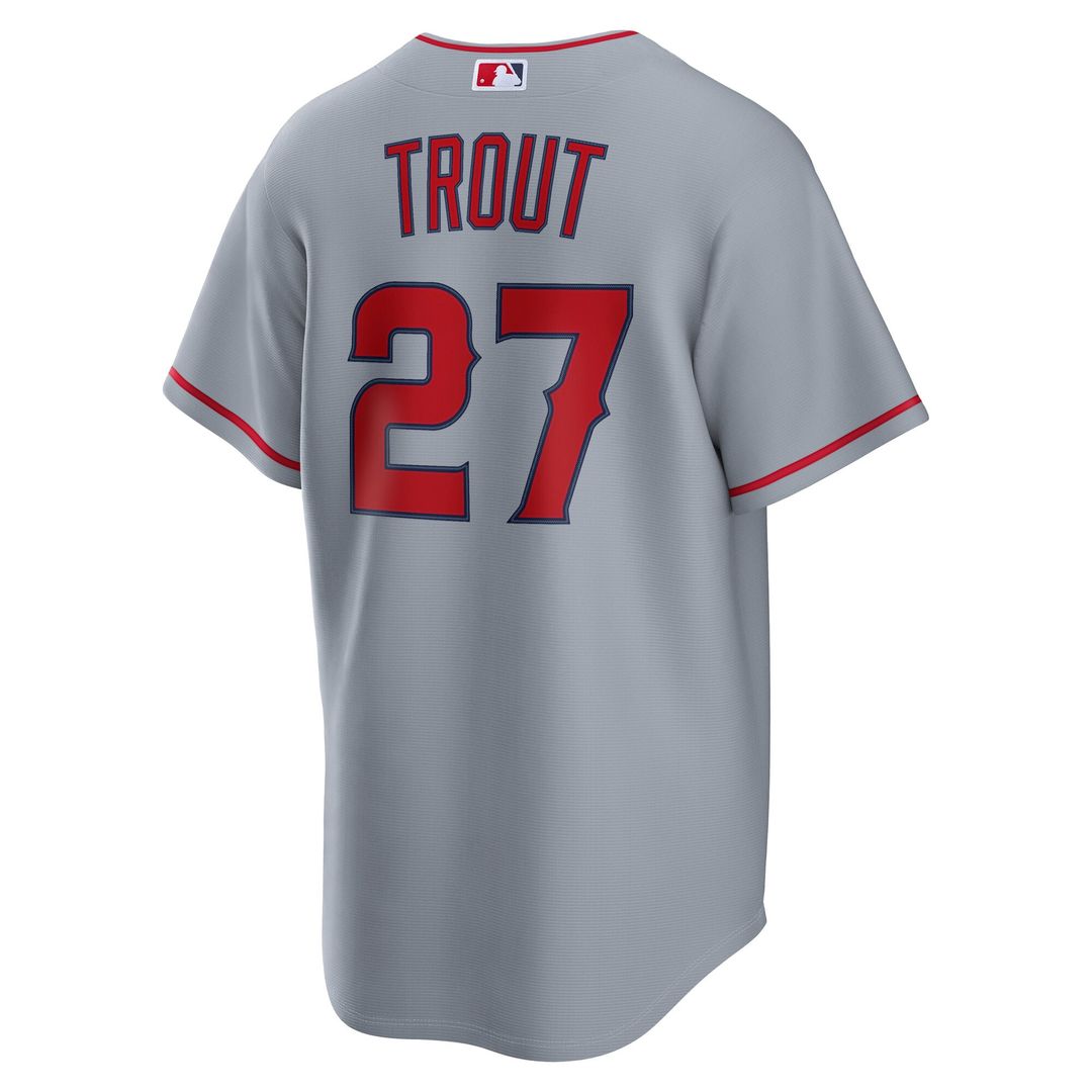 Los Angeles Angels Nike Replica Jersey Gray