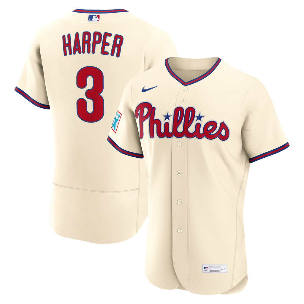 Philadelphia Phillies Nike Authentic Jersey Cream