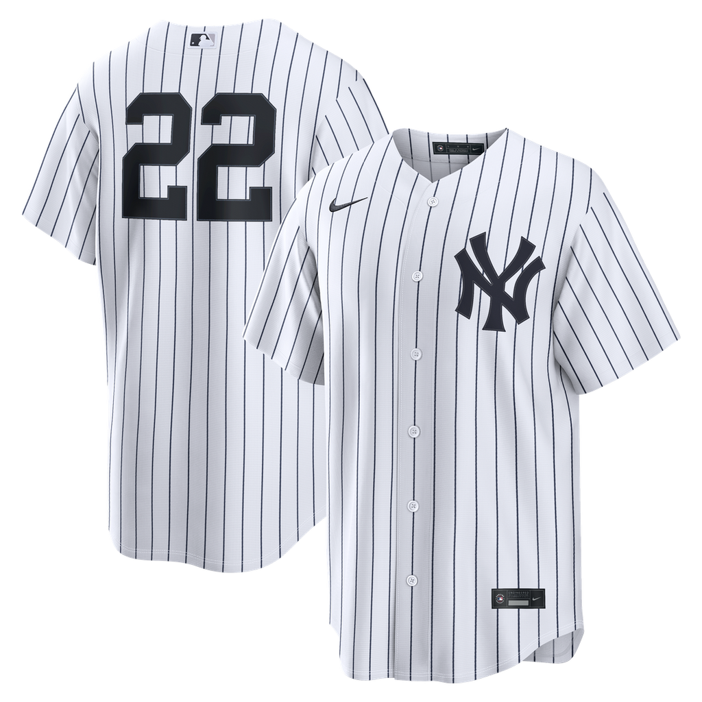 New York Yankees Nike White Replica MLB baseball jersey