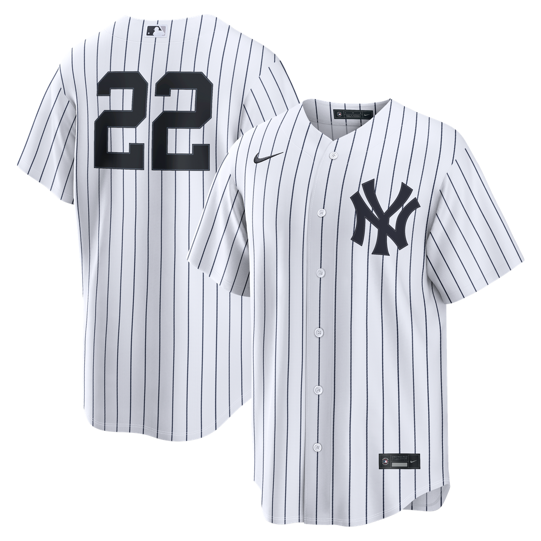 New York Yankees Nike White Replica MLB baseball jersey