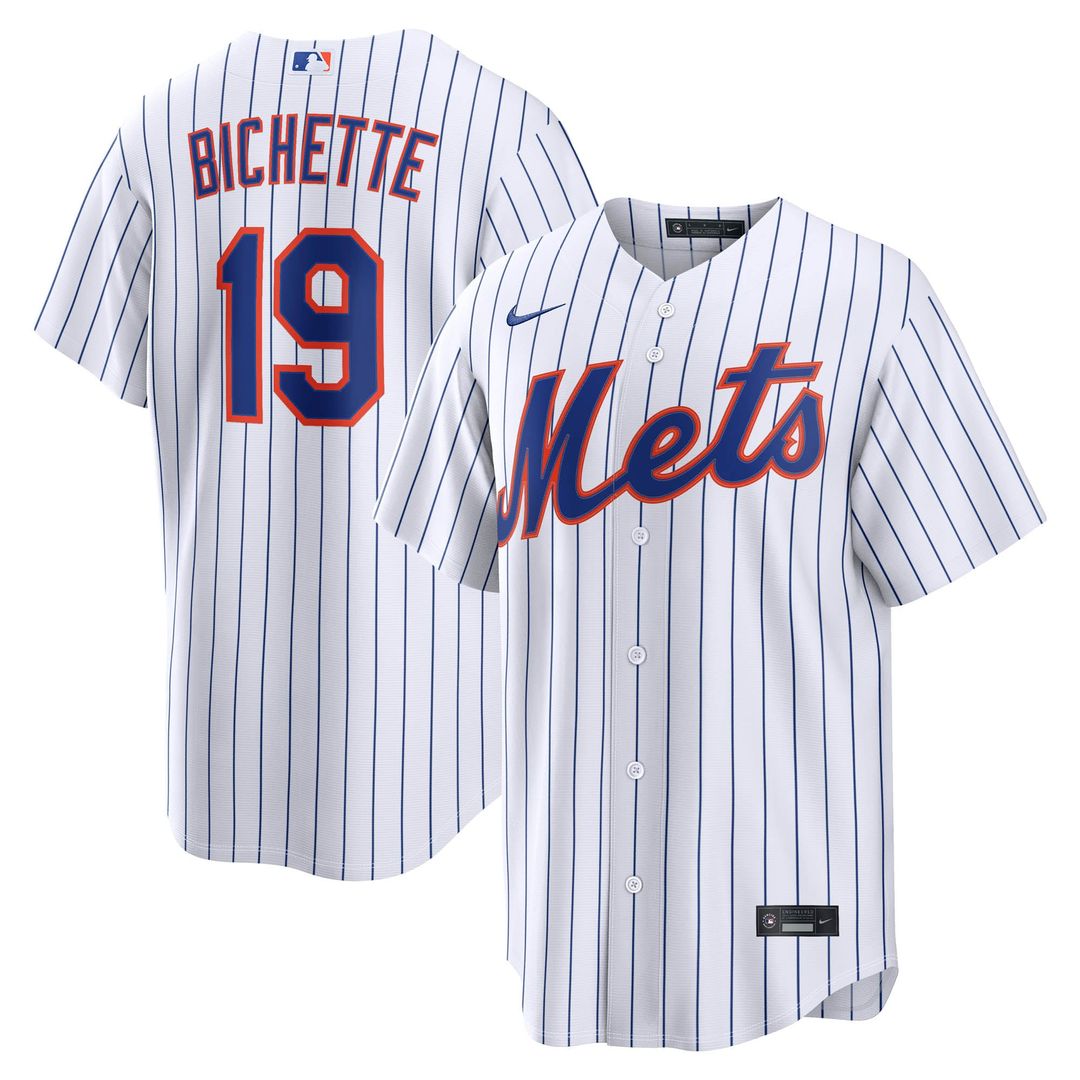 New York Mets Nike White Replica MLB baseball jersey