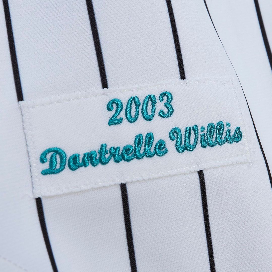 Florida Marlins Mitchell & Ness Authentic Jersey White