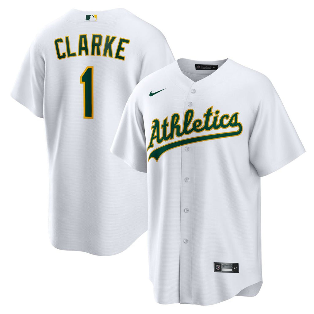 Athletics Nike White Replica MLB baseball jersey