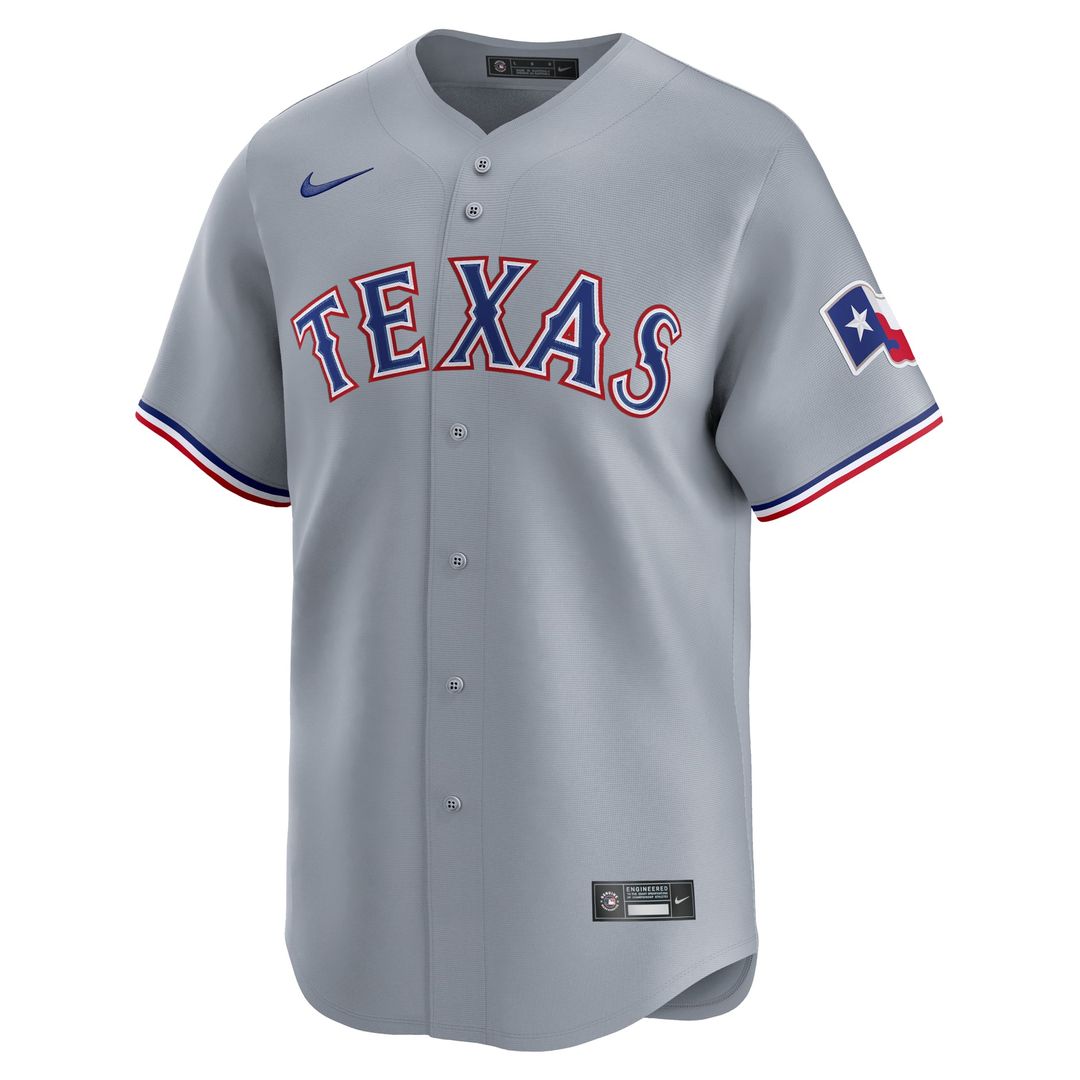 Texas Rangers Nike Authentic Jersey Gray