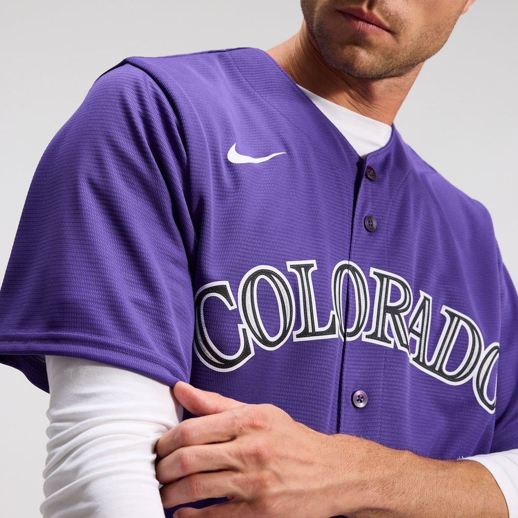 Colorado Rockies Nike Replica Jersey Purple