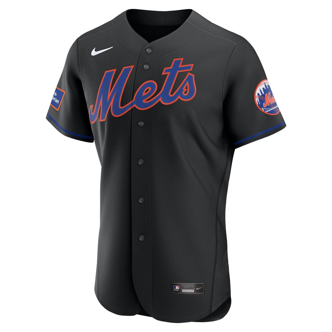 New York Mets Nike Authentic Jersey Black