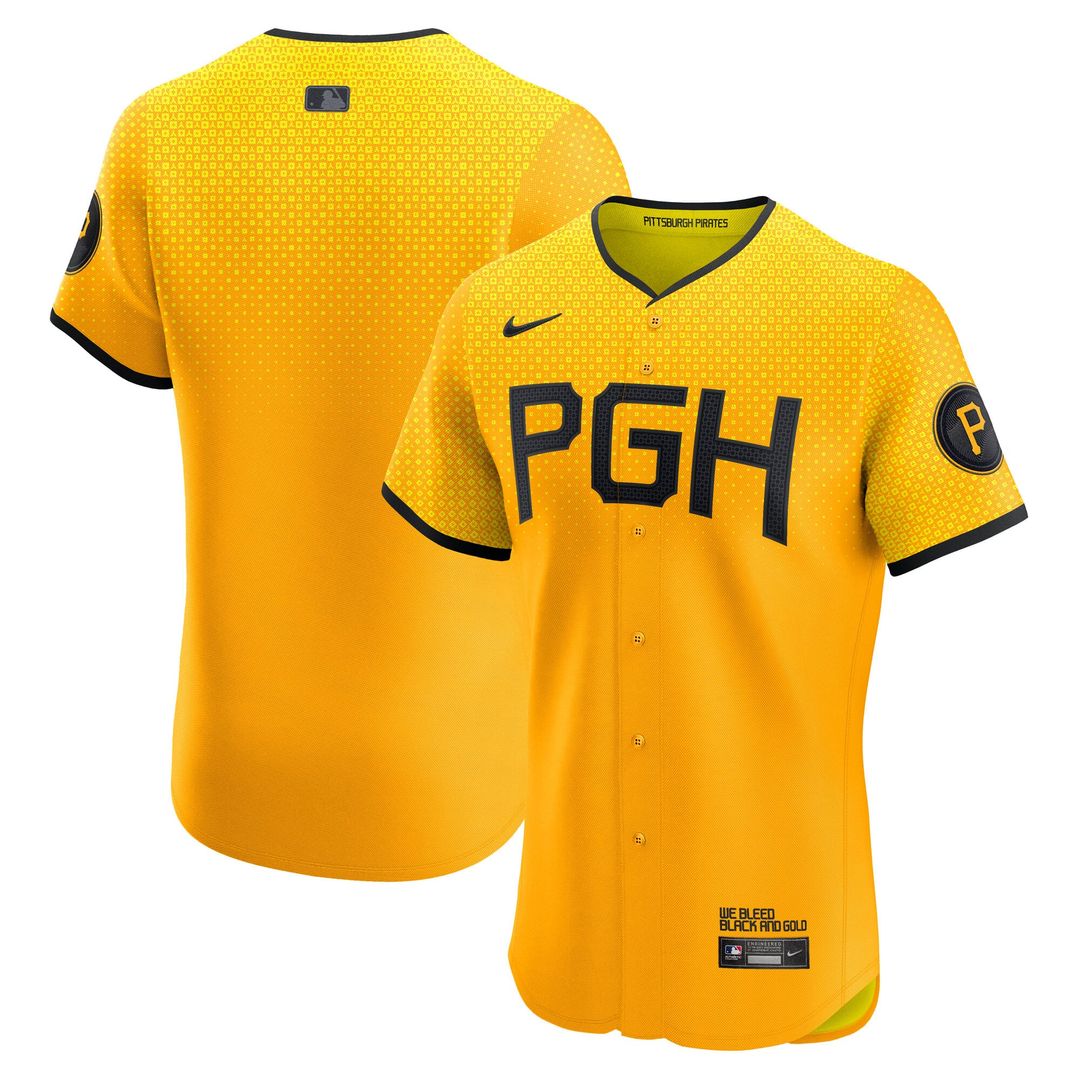 Pittsburgh Pirates Nike Gold MLB baseball jersey