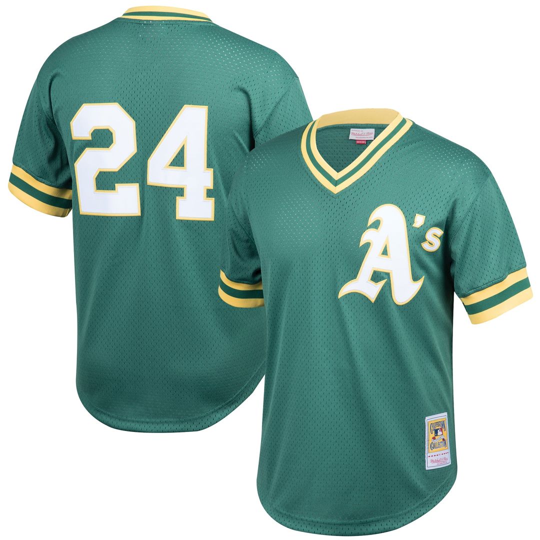 Athletics Mitchell & Ness Green Authentic MLB baseball jersey