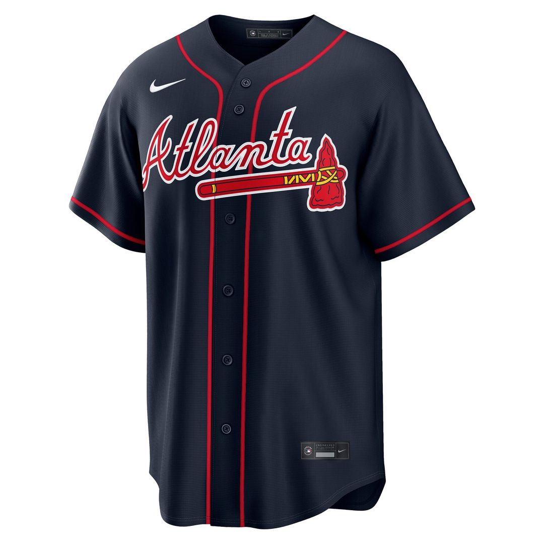 Atlanta Braves Nike Replica Jersey Navy