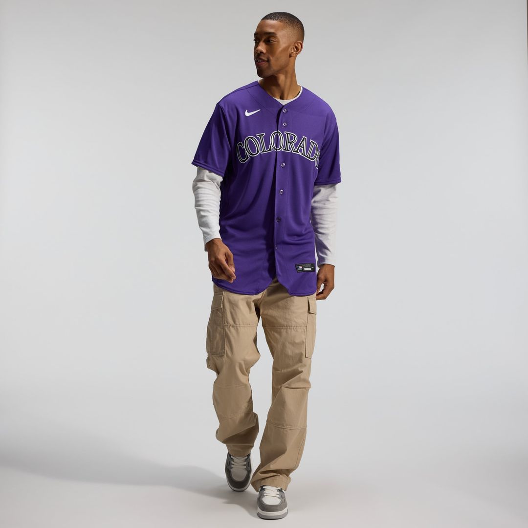 Colorado Rockies Nike Authentic Jersey Purple