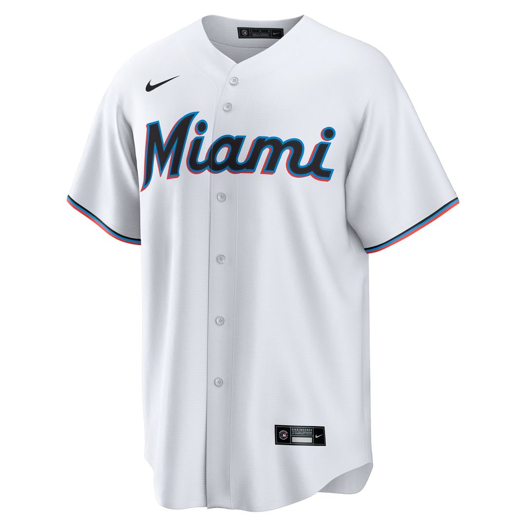Miami Marlins Nike Replica Jersey White