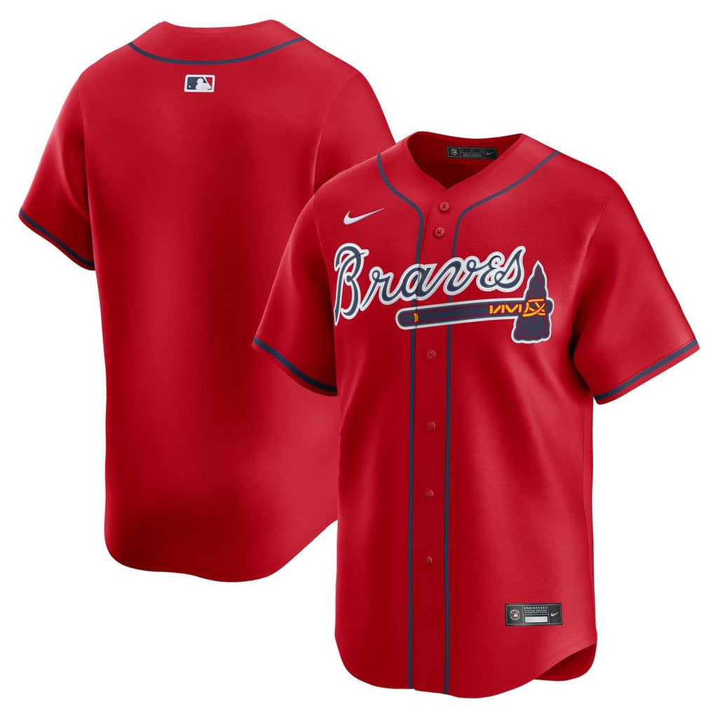 Atlanta Braves Nike Red Authentic MLB baseball jersey