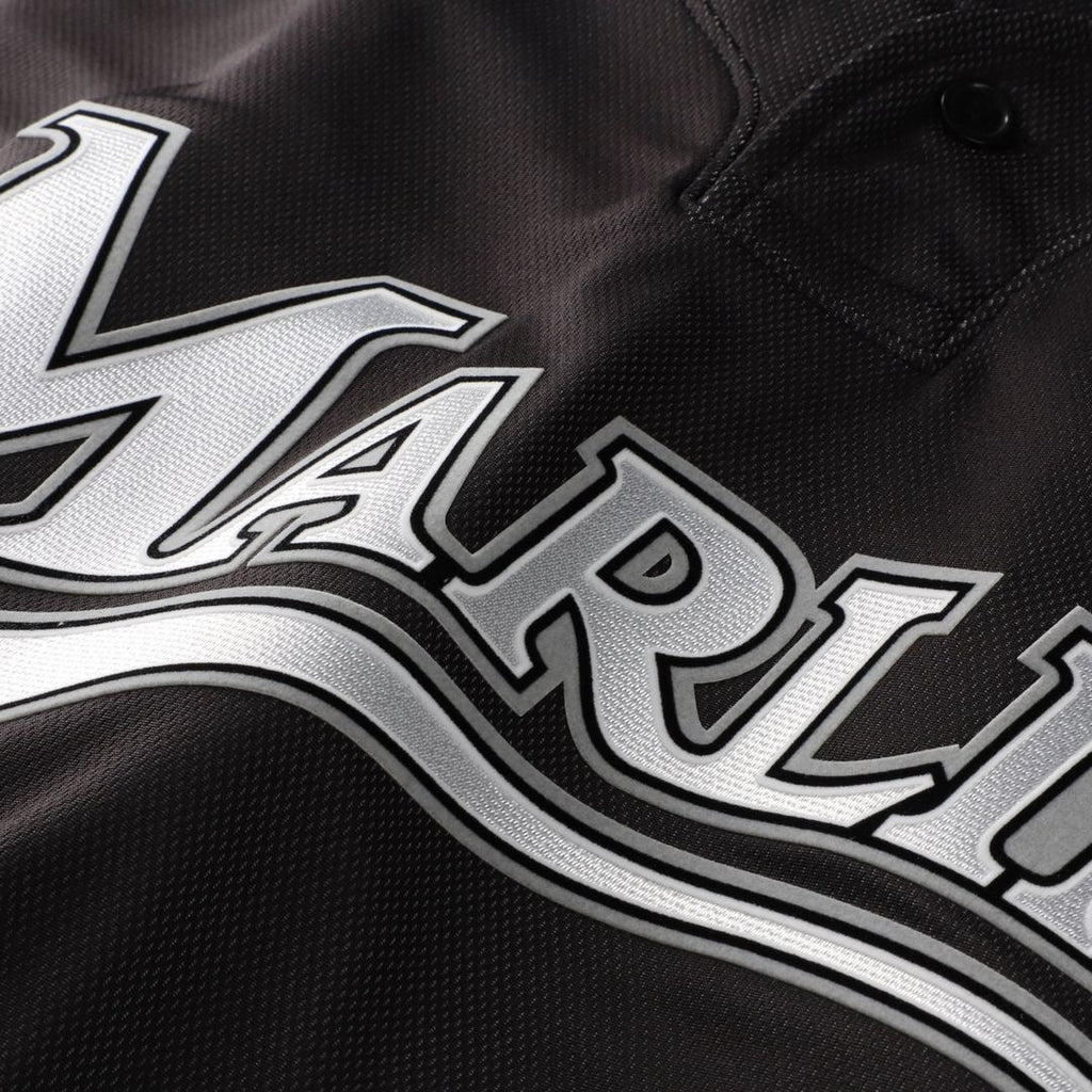 Florida Marlins Mitchell & Ness Authentic Jersey Black
