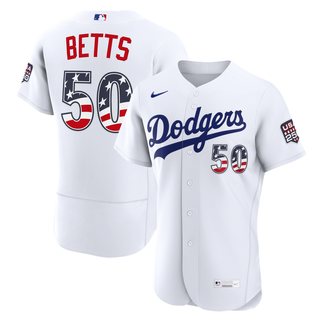 Los Angeles Dodgers Nike White Authentic MLB baseball jersey