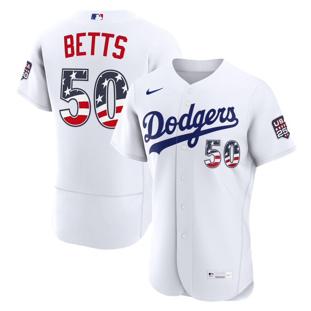 Los Angeles Dodgers Nike White Authentic MLB baseball jersey