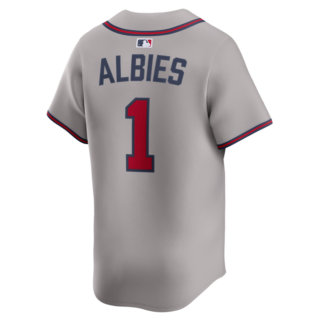 Atlanta Braves Nike Jersey Gray