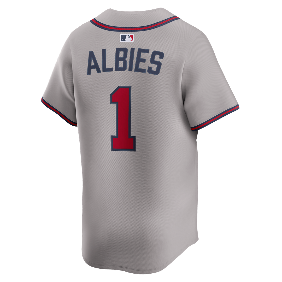 Atlanta Braves Nike Jersey Gray