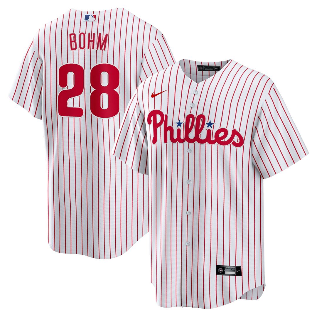 Philadelphia Phillies Nike White Replica MLB baseball jersey