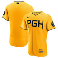 Pittsburgh Pirates Nike Gold Authentic MLB baseball jersey