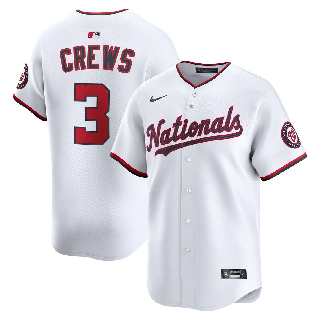 Washington Nationals Nike White Authentic MLB baseball jersey