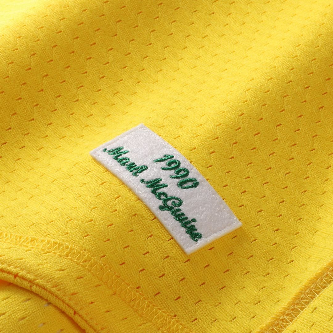 Athletics Mitchell & Ness Authentic Jersey Gold