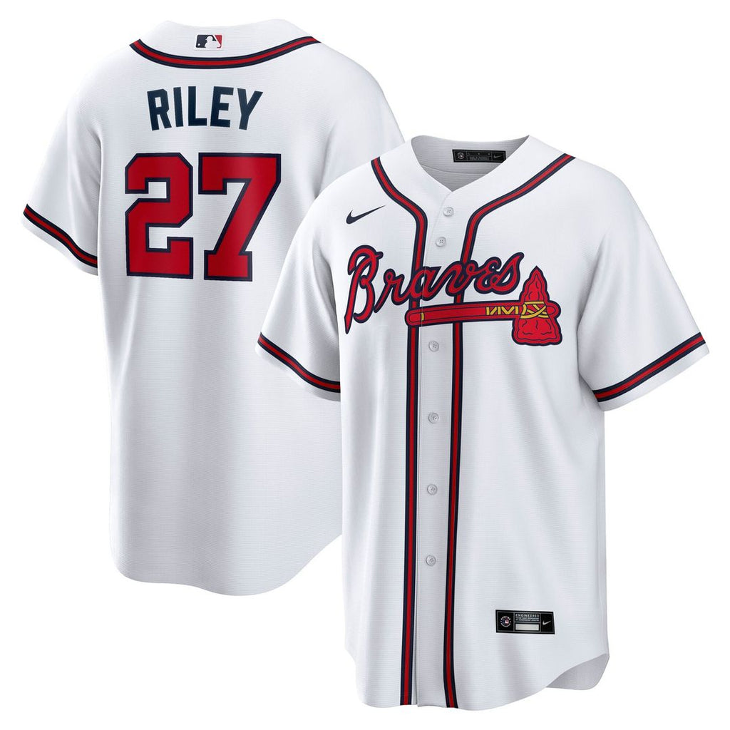 Atlanta Braves Nike White Replica MLB baseball jersey