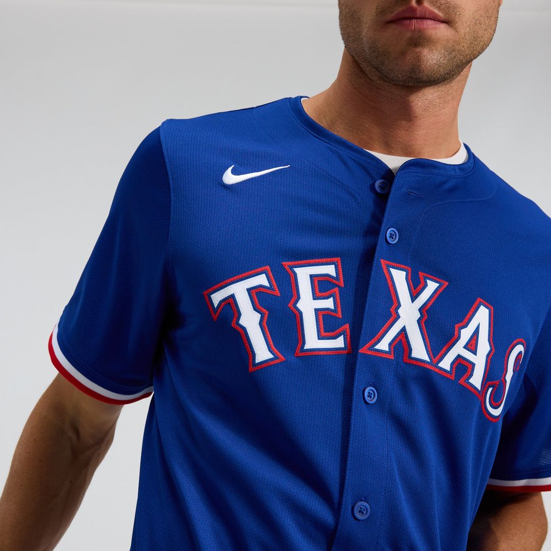Texas Rangers Nike Jersey Royal