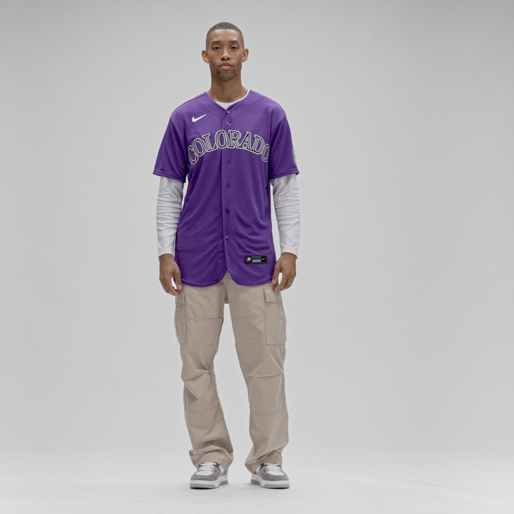Colorado Rockies Nike Authentic Jersey Purple