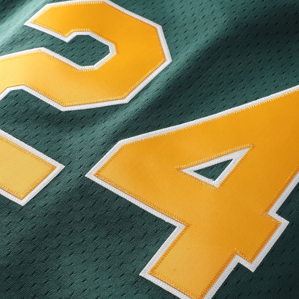 Athletics Mitchell & Ness Authentic Jersey Green