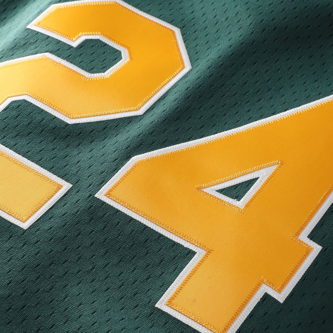 Athletics Mitchell & Ness Authentic Jersey Green
